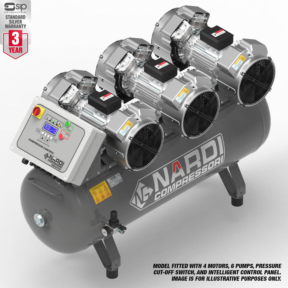 NARDI EXTREME MP 9HP 270ltr Compressor with Panel - EXTMP27090CP - airlinkcompressors.com