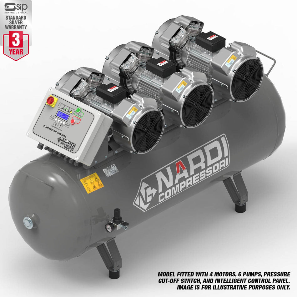 NARDI EXTREME MP 9HP 500ltr Compressor with Panel - EXTMP50090CP - airlinkcompressors.com