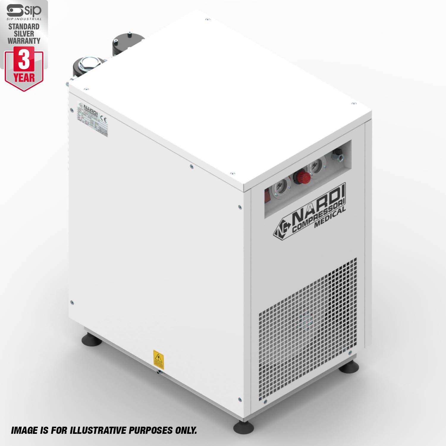 NARDI EXTREME SD 2.00HP 10BAR 30ltr Super Silenced Dental Compressor - airlinkcompressors.com