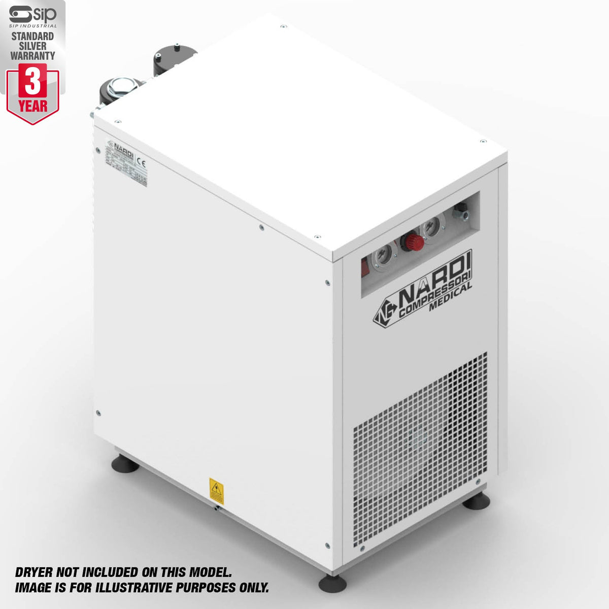 NARDI EXTREME SV 1.50HP 30ltr Super Silenced Dental Compressor - airlinkcompressors.com