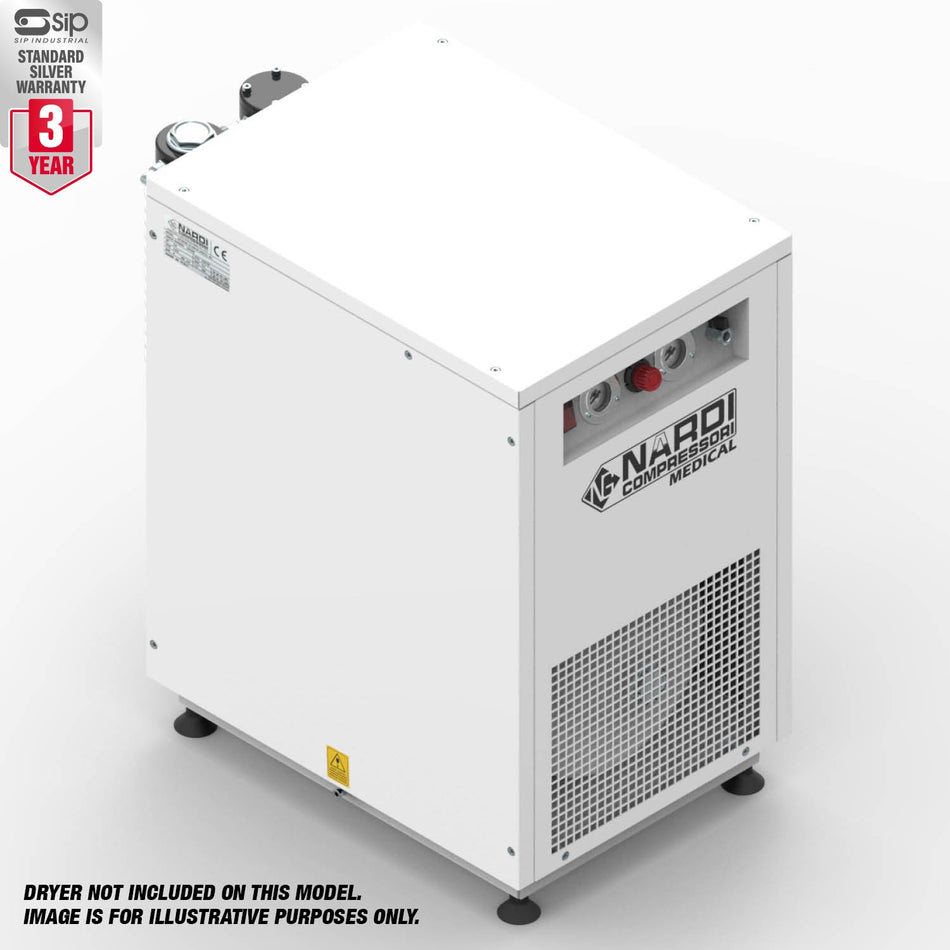 NARDI EXTREME SV 2.00HP 30ltr Super Silenced Dental Compressor - airlinkcompressors.com
