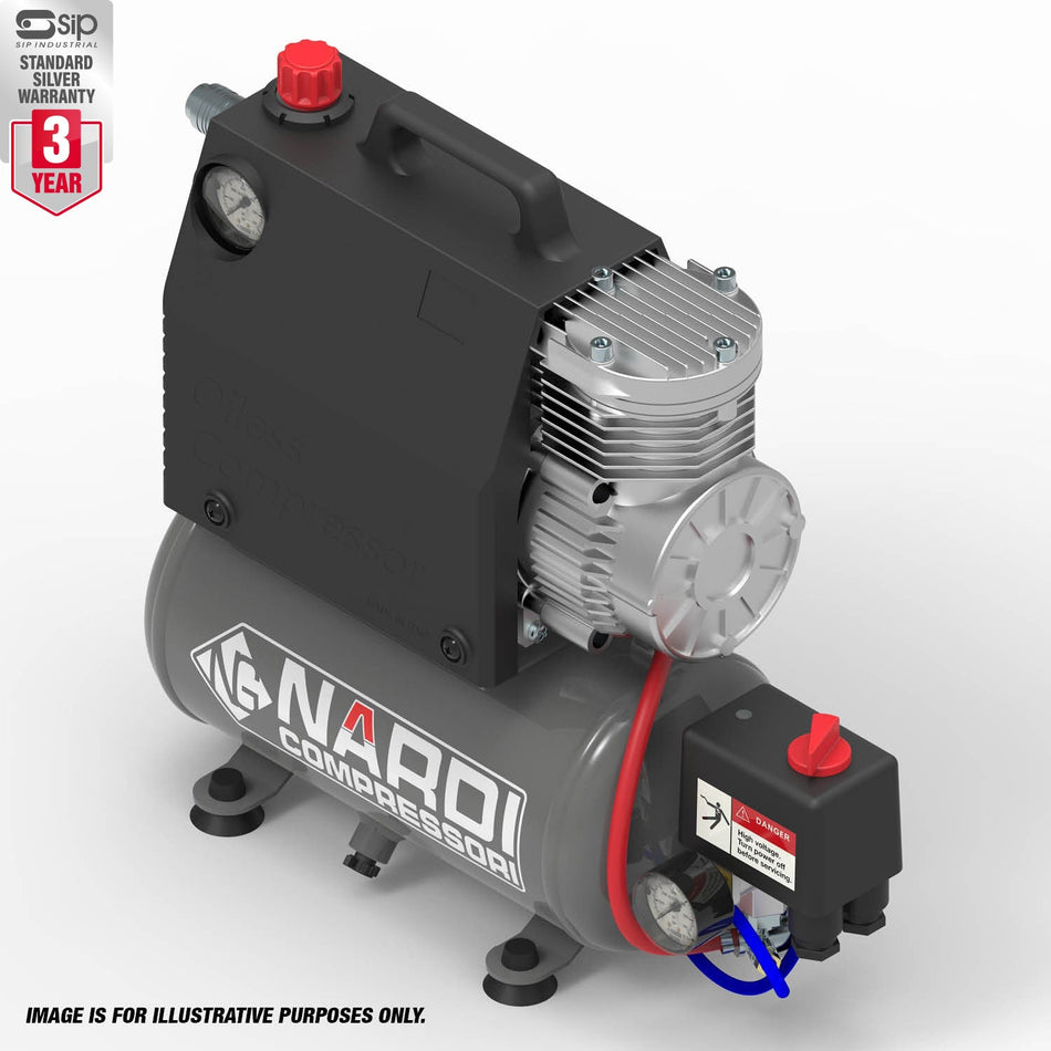 NARDI SILVERSTONE 2 12v/24v 5ltr Compressor - SIL56021224 - airlinkcompressors.com
