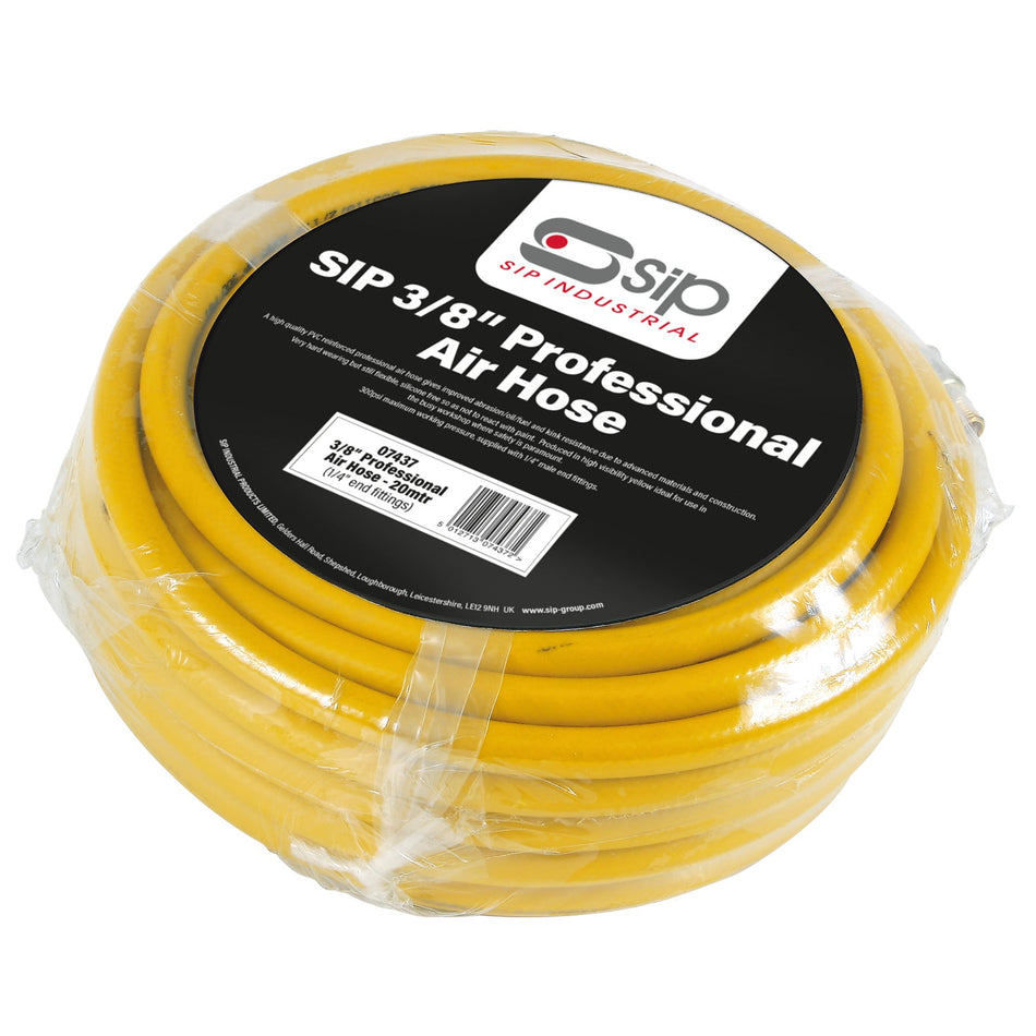 SIP 3/8" 20mtr Professional Air Hose - 7437 - airlinkcompressors.com