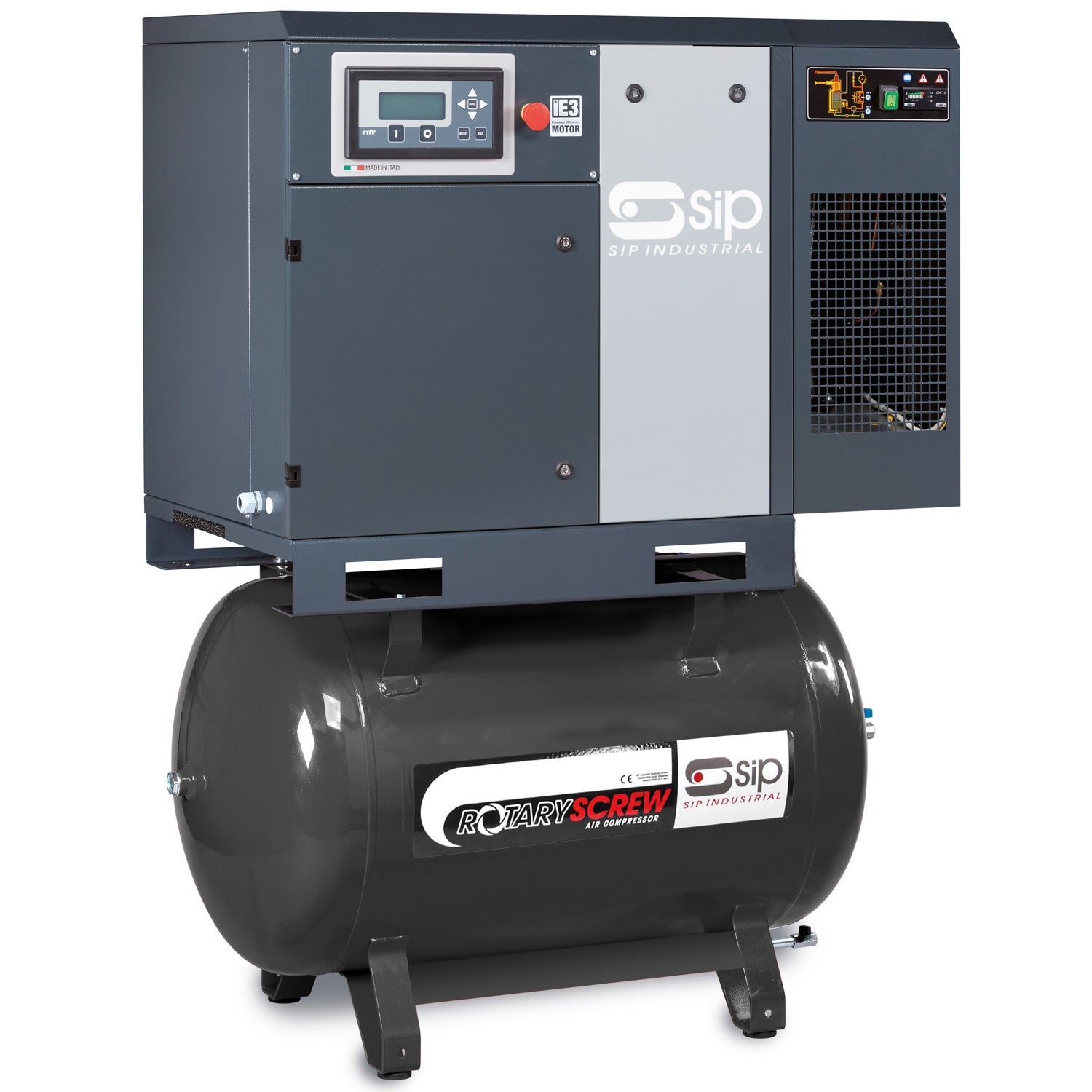 SIP RS7.5-10-270DD/RD 270ltr Rotary Screw Compressor with Dryer - 05344 - airlinkcompressors.com