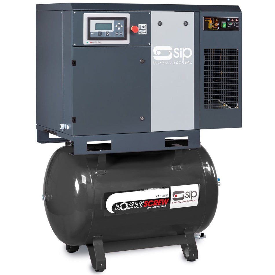 SIP RS7.5-10-270DD/RD 270ltr Rotary Screw Compressor with Dryer - 05344 - airlinkcompressors.com