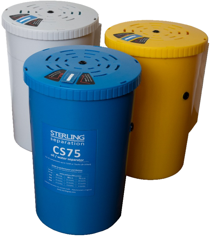 Compressed air 75 CFM oil/water condensate separator - CS75 - airlinkcompressors.com